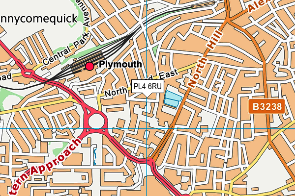 PL4 6RU map - OS VectorMap District (Ordnance Survey) PL4 6RU map - OS VectorMap District (Ordnance Survey)