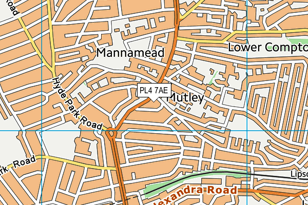PL4 7AE map - OS VectorMap District (Ordnance Survey) PL4 7AE map - OS VectorMap District (Ordnance Survey)