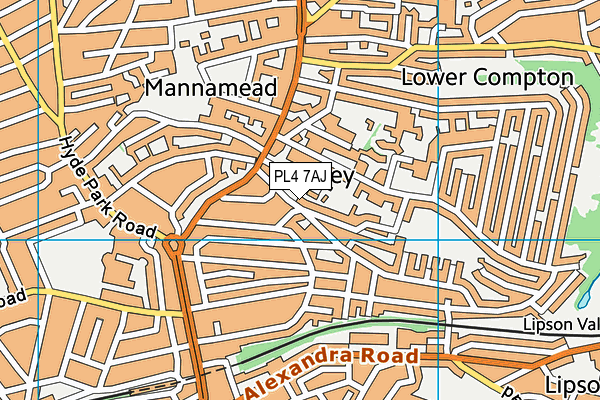 PL4 7AJ map - OS VectorMap District (Ordnance Survey) PL4 7AJ map - OS VectorMap District (Ordnance Survey)