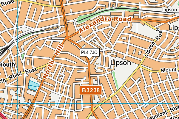 PL4 7JQ map - OS VectorMap District (Ordnance Survey) PL4 7JQ map - OS VectorMap District (Ordnance Survey)