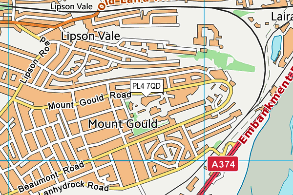 PL4 7QD map - OS VectorMap District (Ordnance Survey) PL4 7QD map - OS VectorMap District (Ordnance Survey)