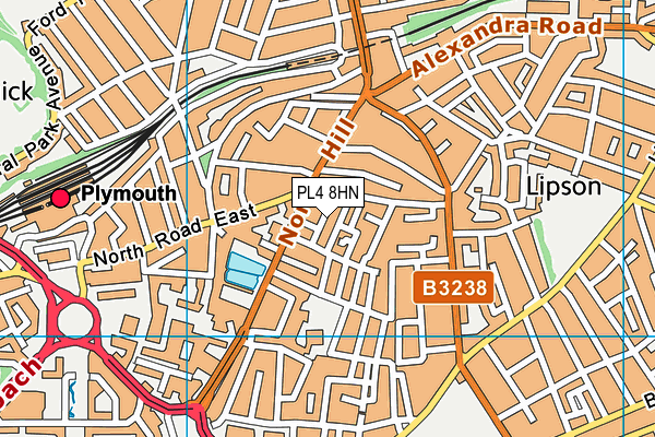 PL4 8HN map - OS VectorMap District (Ordnance Survey) PL4 8HN map - OS VectorMap District (Ordnance Survey)