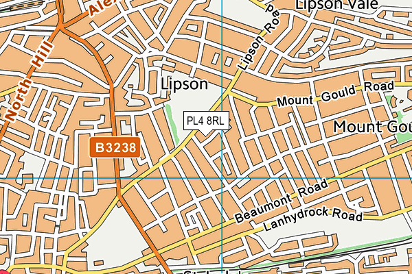 PL4 8RL map - OS VectorMap District (Ordnance Survey) PL4 8RL map - OS VectorMap District (Ordnance Survey)