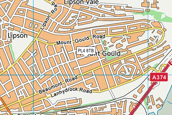 PL4 8TB map - OS VectorMap District (Ordnance Survey) PL4 8TB map - OS VectorMap District (Ordnance Survey)