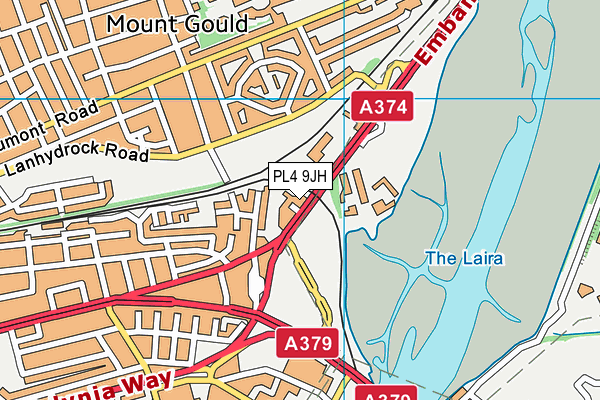 PL4 9JH map - OS VectorMap District (Ordnance Survey) PL4 9JH map - OS VectorMap District (Ordnance Survey)