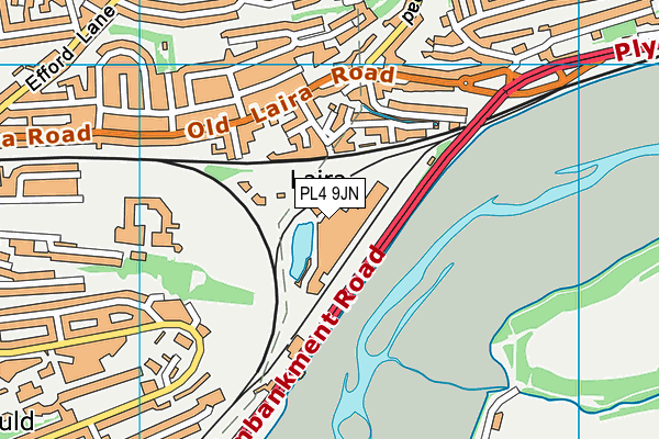 PL4 9JN map - OS VectorMap District (Ordnance Survey) PL4 9JN map - OS VectorMap District (Ordnance Survey)