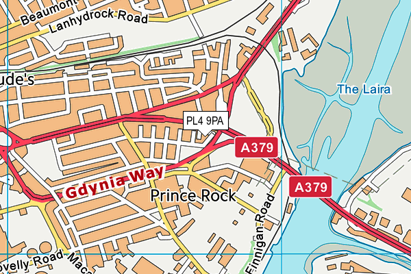 PL4 9PA map - OS VectorMap District (Ordnance Survey) PL4 9PA map - OS VectorMap District (Ordnance Survey)