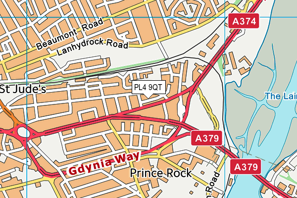PL4 9QT map - OS VectorMap District (Ordnance Survey) PL4 9QT map - OS VectorMap District (Ordnance Survey)