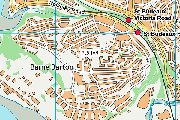 PL5 1AR map - OS VectorMap District (Ordnance Survey) PL5 1AR map - OS VectorMap District (Ordnance Survey)