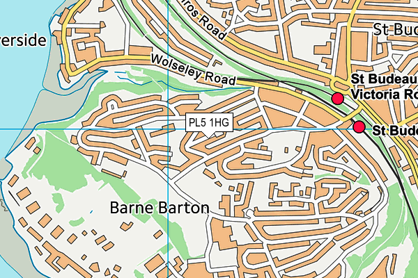 PL5 1HG map - OS VectorMap District (Ordnance Survey) PL5 1HG map - OS VectorMap District (Ordnance Survey)