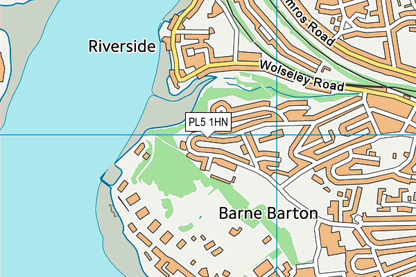 PL5 1HN map - OS VectorMap District (Ordnance Survey) PL5 1HN map - OS VectorMap District (Ordnance Survey)