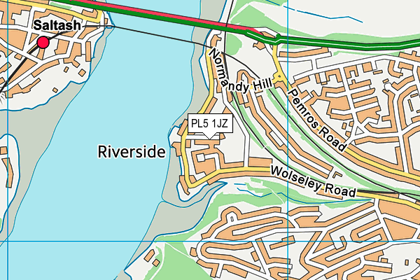 PL5 1JZ map - OS VectorMap District (Ordnance Survey) PL5 1JZ map - OS VectorMap District (Ordnance Survey)