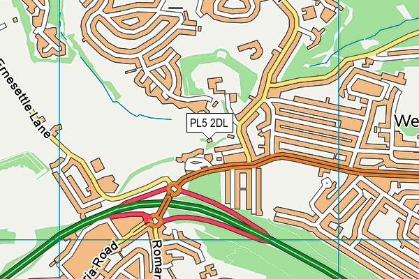 PL5 2DL map - OS VectorMap District (Ordnance Survey) PL5 2DL map - OS VectorMap District (Ordnance Survey)