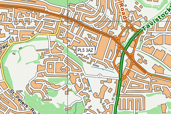 PL5 3AZ map - OS VectorMap District (Ordnance Survey) PL5 3AZ map - OS VectorMap District (Ordnance Survey)