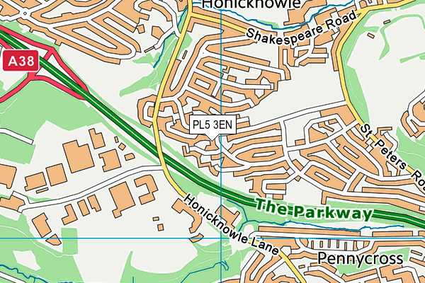 PL5 3EN map - OS VectorMap District (Ordnance Survey) PL5 3EN map - OS VectorMap District (Ordnance Survey)