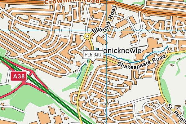 PL5 3JU map - OS VectorMap District (Ordnance Survey) PL5 3JU map - OS VectorMap District (Ordnance Survey)