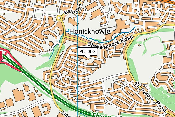 PL5 3LG map - OS VectorMap District (Ordnance Survey) PL5 3LG map - OS VectorMap District (Ordnance Survey)