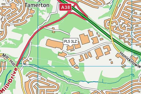 PL5 3LZ map - OS VectorMap District (Ordnance Survey) PL5 3LZ map - OS VectorMap District (Ordnance Survey)