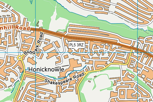 PL5 3RZ map - OS VectorMap District (Ordnance Survey) PL5 3RZ map - OS VectorMap District (Ordnance Survey)