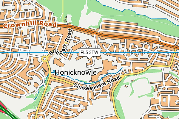 PL5 3TW map - OS VectorMap District (Ordnance Survey) PL5 3TW map - OS VectorMap District (Ordnance Survey)