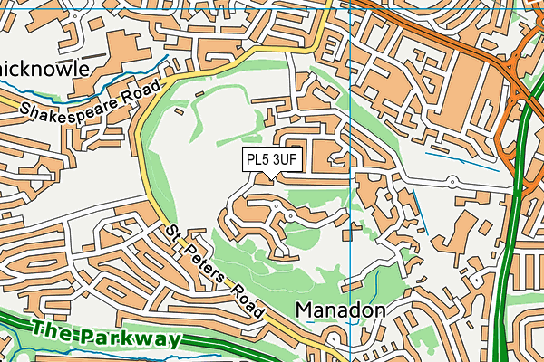 PL5 3UF map - OS VectorMap District (Ordnance Survey) PL5 3UF map - OS VectorMap District (Ordnance Survey)