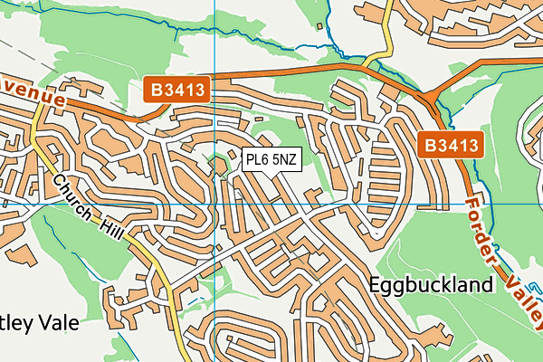 PL6 5NZ map - OS VectorMap District (Ordnance Survey) PL6 5NZ map - OS VectorMap District (Ordnance Survey)