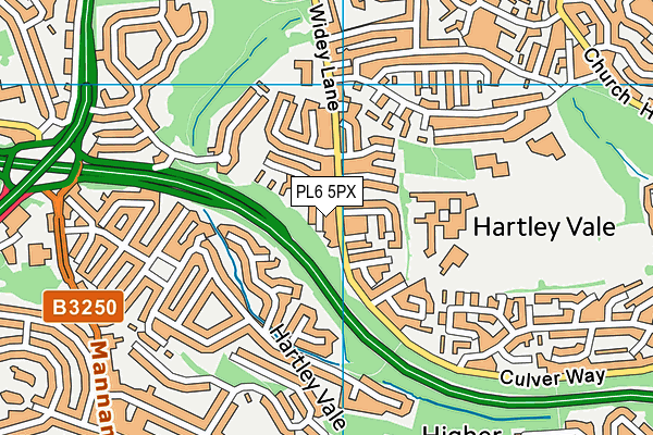 PL6 5PX map - OS VectorMap District (Ordnance Survey) PL6 5PX map - OS VectorMap District (Ordnance Survey)