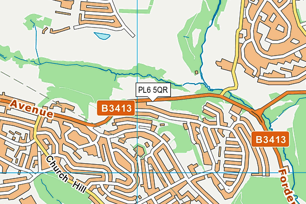 PL6 5QR map - OS VectorMap District (Ordnance Survey) PL6 5QR map - OS VectorMap District (Ordnance Survey)