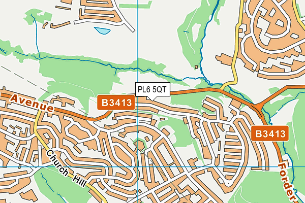 PL6 5QT map - OS VectorMap District (Ordnance Survey) PL6 5QT map - OS VectorMap District (Ordnance Survey)