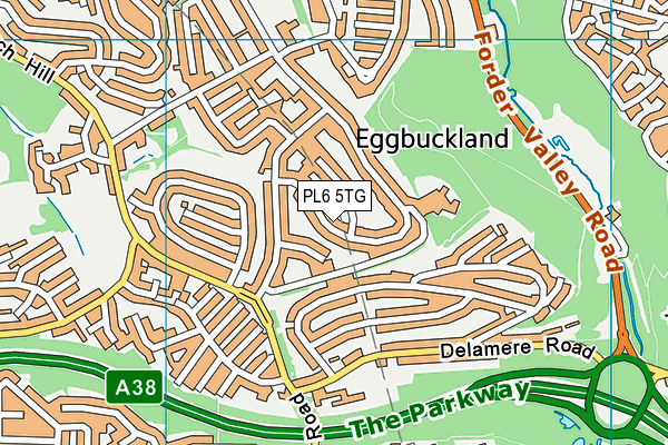PL6 5TG map - OS VectorMap District (Ordnance Survey) PL6 5TG map - OS VectorMap District (Ordnance Survey)
