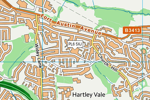 PL6 5XJ map - OS VectorMap District (Ordnance Survey) PL6 5XJ map - OS VectorMap District (Ordnance Survey)