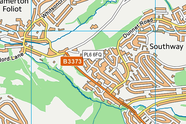 PL6 6FQ map - OS VectorMap District (Ordnance Survey) PL6 6FQ map - OS VectorMap District (Ordnance Survey)
