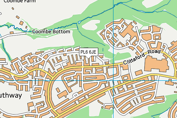 PL6 6JE map - OS VectorMap District (Ordnance Survey) PL6 6JE map - OS VectorMap District (Ordnance Survey)
