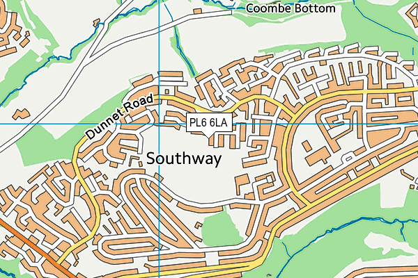 PL6 6LA map - OS VectorMap District (Ordnance Survey) PL6 6LA map - OS VectorMap District (Ordnance Survey)
