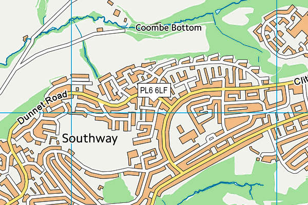 PL6 6LF map - OS VectorMap District (Ordnance Survey)