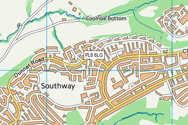 PL6 6LG map - OS VectorMap District (Ordnance Survey) PL6 6LG map - OS VectorMap District (Ordnance Survey)