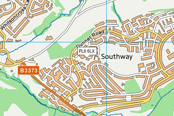 PL6 6LX map - OS VectorMap District (Ordnance Survey) PL6 6LX map - OS VectorMap District (Ordnance Survey)