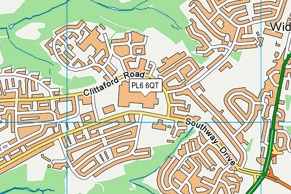 PL6 6QT map - OS VectorMap District (Ordnance Survey) PL6 6QT map - OS VectorMap District (Ordnance Survey)