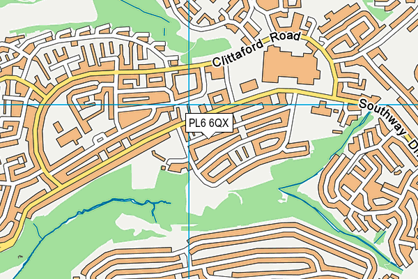 PL6 6QX map - OS VectorMap District (Ordnance Survey) PL6 6QX map - OS VectorMap District (Ordnance Survey)