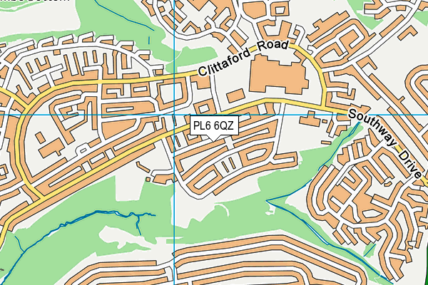 PL6 6QZ map - OS VectorMap District (Ordnance Survey) PL6 6QZ map - OS VectorMap District (Ordnance Survey)