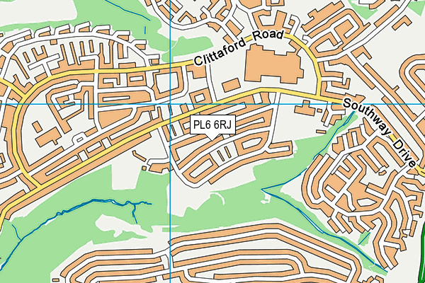 PL6 6RJ map - OS VectorMap District (Ordnance Survey) PL6 6RJ map - OS VectorMap District (Ordnance Survey)