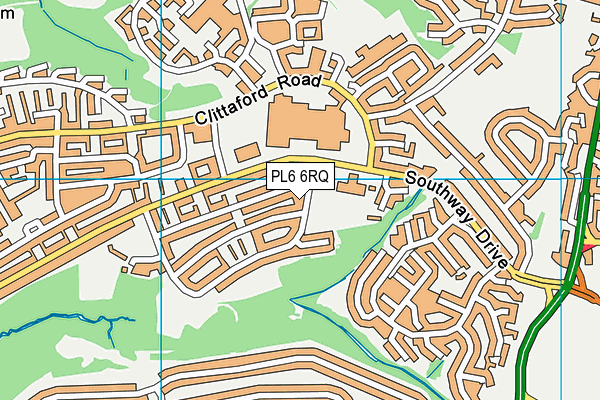 PL6 6RQ map - OS VectorMap District (Ordnance Survey) PL6 6RQ map - OS VectorMap District (Ordnance Survey)