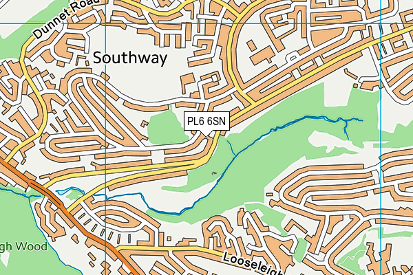 PL6 6SN map - OS VectorMap District (Ordnance Survey) PL6 6SN map - OS VectorMap District (Ordnance Survey)
