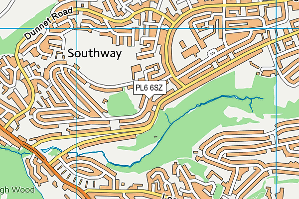 PL6 6SZ map - OS VectorMap District (Ordnance Survey)