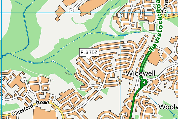 PL6 7DZ map - OS VectorMap District (Ordnance Survey) PL6 7DZ map - OS VectorMap District (Ordnance Survey)