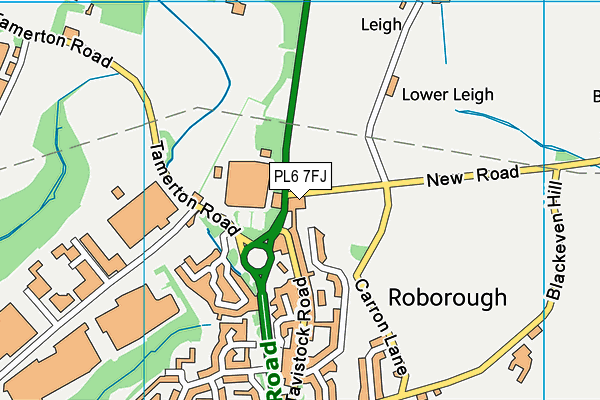 PL6 7FJ map - OS VectorMap District (Ordnance Survey) PL6 7FJ map - OS VectorMap District (Ordnance Survey)