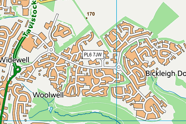 PL6 7JW map - OS VectorMap District (Ordnance Survey) PL6 7JW map - OS VectorMap District (Ordnance Survey)