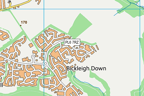 PL6 7RZ map - OS VectorMap District (Ordnance Survey) PL6 7RZ map - OS VectorMap District (Ordnance Survey)