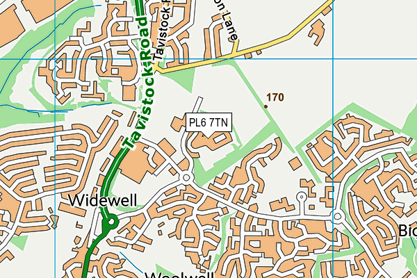 PL6 7TN map - OS VectorMap District (Ordnance Survey) PL6 7TN map - OS VectorMap District (Ordnance Survey)
