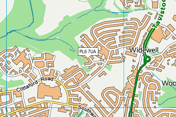 PL6 7UA map - OS VectorMap District (Ordnance Survey) PL6 7UA map - OS VectorMap District (Ordnance Survey)